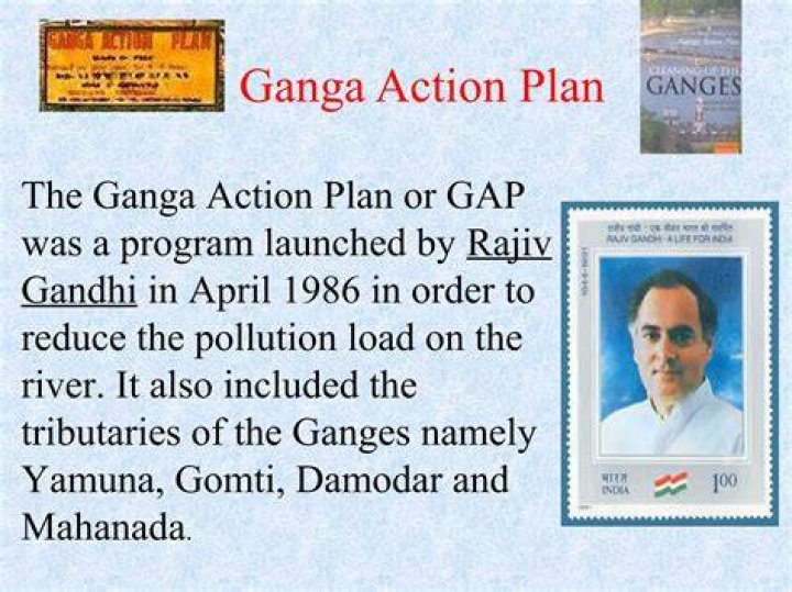 Which year ganga action plan was launched?