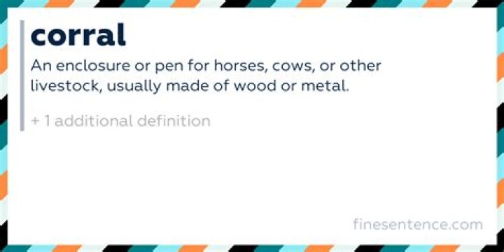 Why does corral mean?