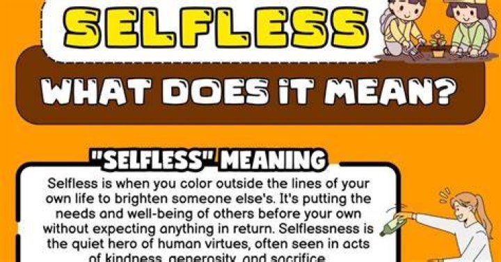 Why does selflessness mean?