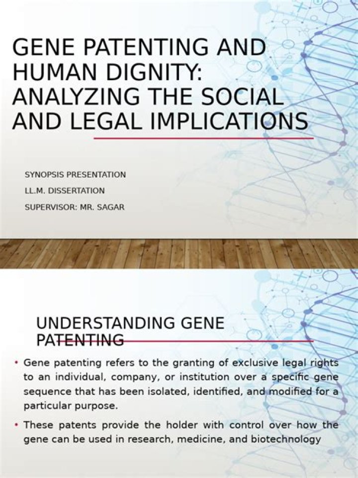 Why is gene patenting good?
