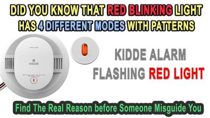 Why is kidde smoke detector flashing red?
