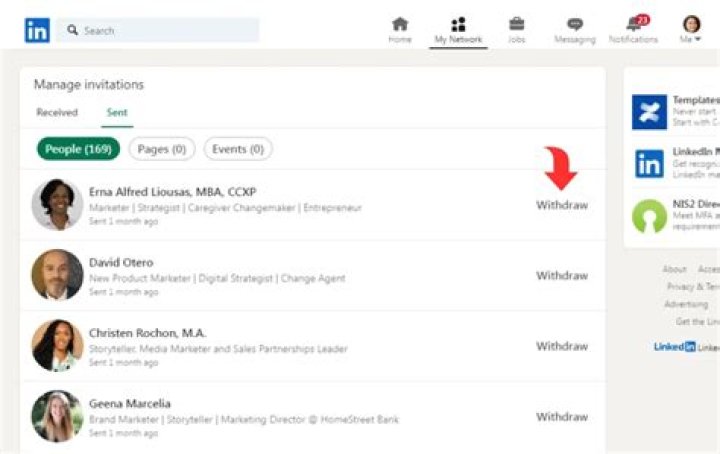 Why withdraw linkedin invitation?