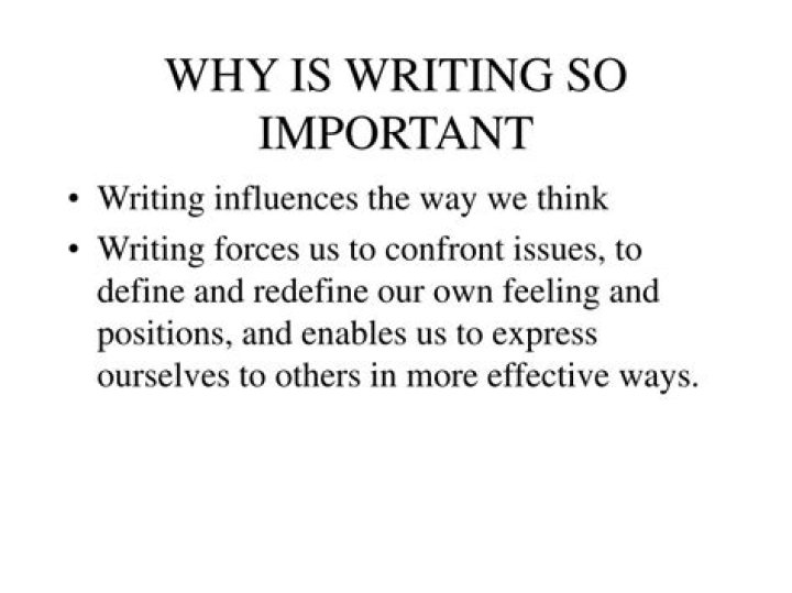 Why writing is important?