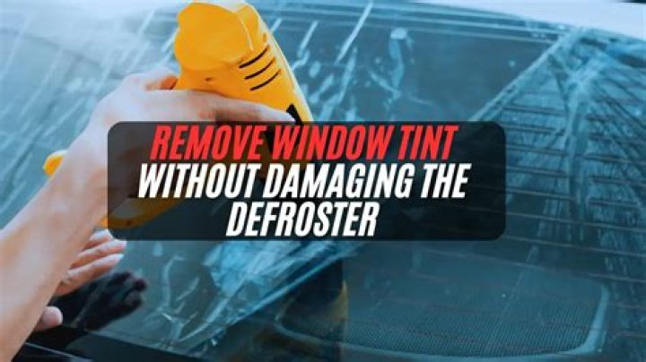 Will removing tint damage defroster lines?